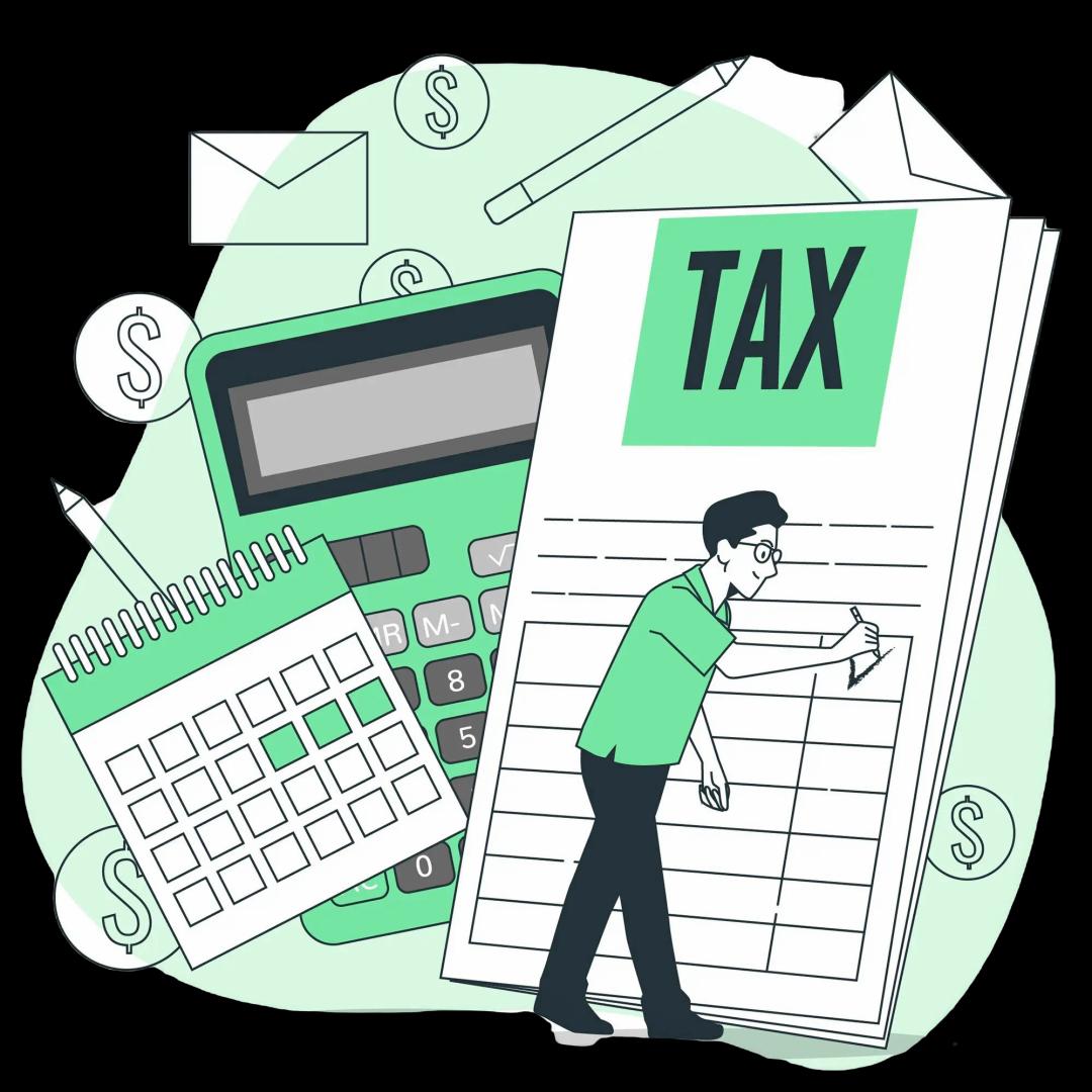 Tax filing illustration
